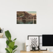 Gletscher, MT - Blick auf das vielseitige Gletsche Poster (Heimbüro)