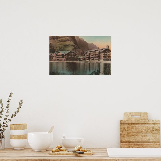 Gletscher, MT - Blick auf das vielseitige Gletsche Poster (Küche)