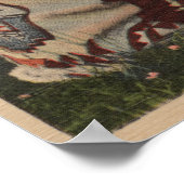 Gletscher, MT - Zwei Blackfoot Einheimische rauche Poster (Ecke)