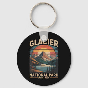 Gletscher-Nationalpark Bär Vintage Montana Wandern Schlüsselanhänger