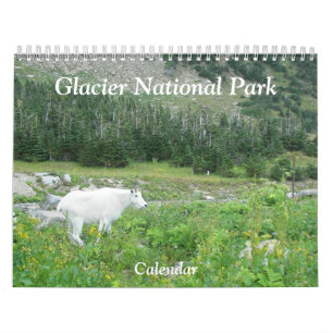 Gletscher-Nationalpark Fotografisch Kalender