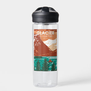 Gletscher-Nationalpark Montana Vintage Trinkflasche