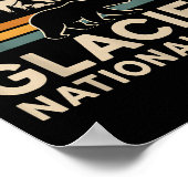 Gletscher Nationalpark Montana Wandern neben dem W Poster (Ecke)