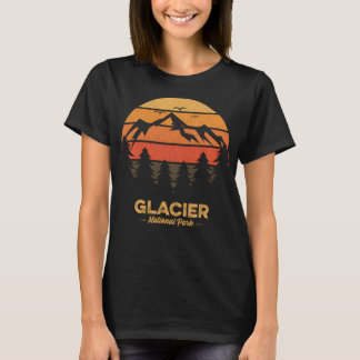 Gletscher-Nationalpark Retro Vintage Souvenir Gesc T-Shirt