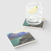 Gletscher-Nationalpark-Untersetzer Steinuntersetzer (Seitenansicht)