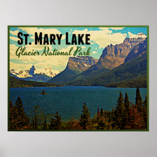 Gletscher NP St. Mary Lake Poster