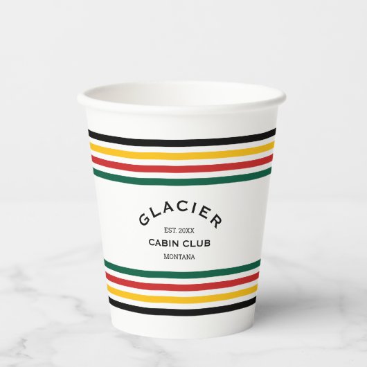 Gletscher Park Cabin Club Entdeckungsreise zur Alp Pappbecher (Vorderseite)