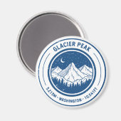 Gletscher Peak Washington Wandern Skifahren Magnet (Vorderseite/Rückseite)