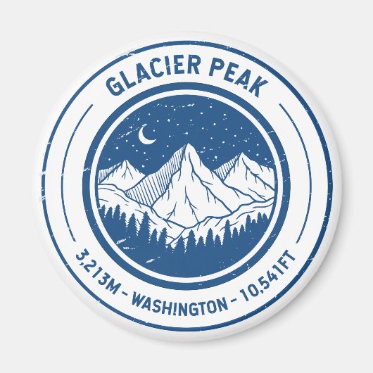 Gletscher Peak Washington Wandern Skifahren Magnet (Vorne)