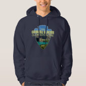 Gletscher (Pfeilspitzen) Hoodie (Vorderseite)