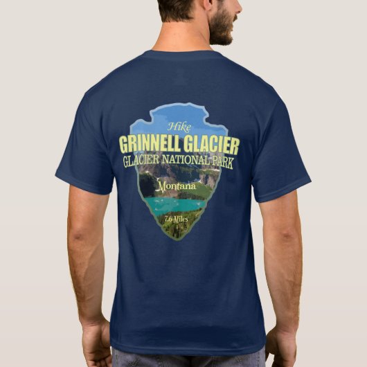 Gletscher (Pfeilspitzen) T-Shirt (Rückseite)
