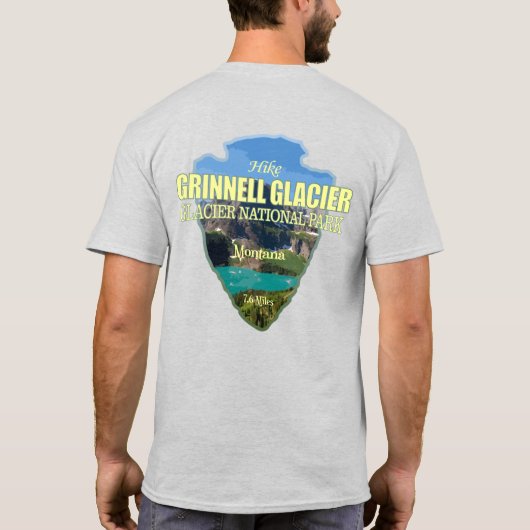 Gletscher (Pfeilspitzen) T-Shirt (Rückseite)