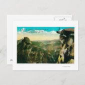 Gletscher Point, Halbkuppel und Yosemite Valley Postkarte (Vorne/Hinten)