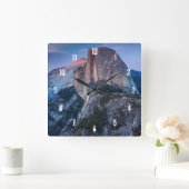 Gletscher-Punkt Quadratische Wanduhr (Zuhause)