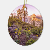 Gletscher-Punkt-Sonnenuntergang (horizontal) Keramik Ornament (Links)