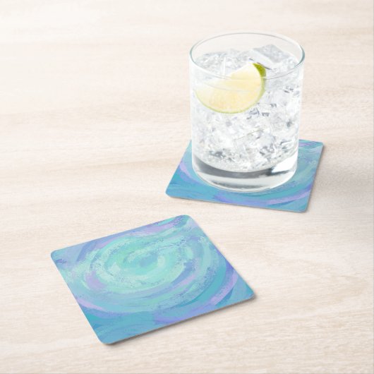 Gletscher Rechteckiger Pappuntersetzer (Vor Ort)