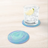 Gletscher Runder Pappuntersetzer (Vor Ort)