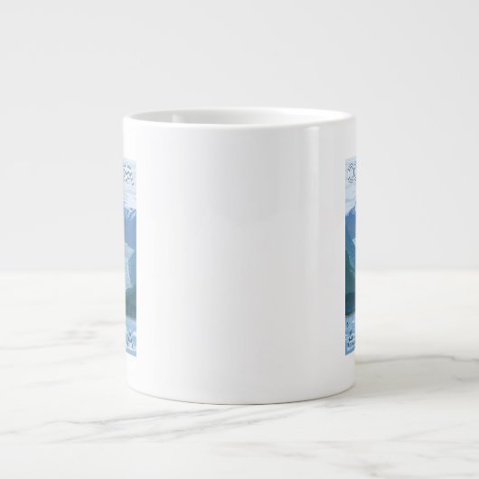 Gletscher Scene - Cordova, Alaska Jumbo-Tasse (Vorderseite)