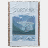 Gletscher-Szene - Cordova, Alaska Decke (Vorderseite Vertikal)