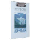 Gletscher-Szene - Cordova, Alaska Klemmbrett (Rechts)