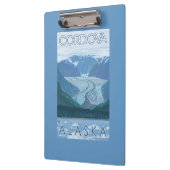 Gletscher-Szene - Cordova, Alaska Klemmbrett (Links)