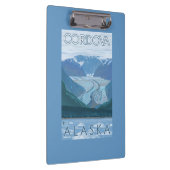 Gletscher-Szene - Cordova, Alaska Klemmbrett (Rechts)