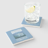 Gletscher-Szene - Cordova, Alaska Steinuntersetzer (Seitenansicht)