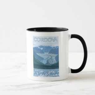 Gletscher-Szene - Cordova, Alaska Tasse