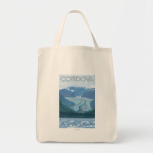Gletscher-Szene - Cordova, Alaska Tragetasche