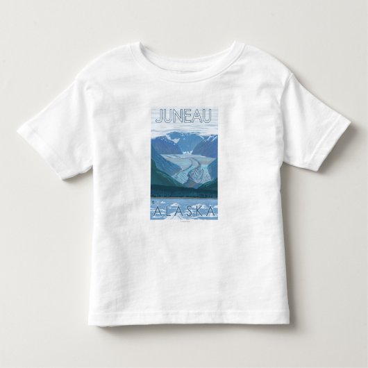 Gletscher-Szene - Juneau, Alaska Kleinkind T-shirt (Vorderseite)