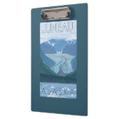 Gletscher-Szene - Juneau, Alaska Klemmbrett (Links)