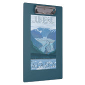 Gletscher-Szene - Juneau, Alaska Klemmbrett (Rechts)