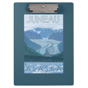 Gletscher-Szene - Juneau, Alaska Klemmbrett