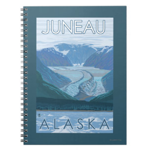 Gletscher-Szene - Juneau, Alaska Notizblock