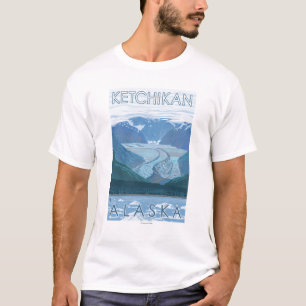 Gletscher-Szene - Ketchikan, Alaska T-Shirt
