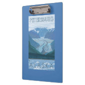 Gletscher-Szene - Petersburg, Alaska Klemmbrett (Links)