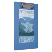 Gletscher-Szene - Petersburg, Alaska Klemmbrett (Rechts)