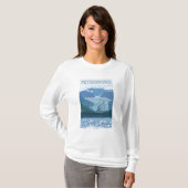 Gletscher-Szene - Petersburg, Alaska T-Shirt (Vorne ganz)