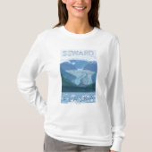 Gletscher-Szene - Seward, Alaska T-Shirt (Vorderseite)