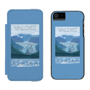 Gletscher-Szene - Valdez, Alaska Incipio Watson™ iPhone 5 Geldbörsen Hülle