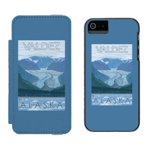 Gletscher-Szene - Valdez, Alaska Incipio Watson™ iPhone 5 Geldbörsen Hülle