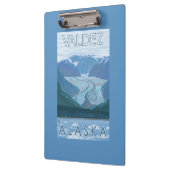 Gletscher-Szene - Valdez, Alaska Klemmbrett (Links)