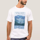 Gletscher-Szene - Valdez, Alaska T-Shirt (Vorderseite)