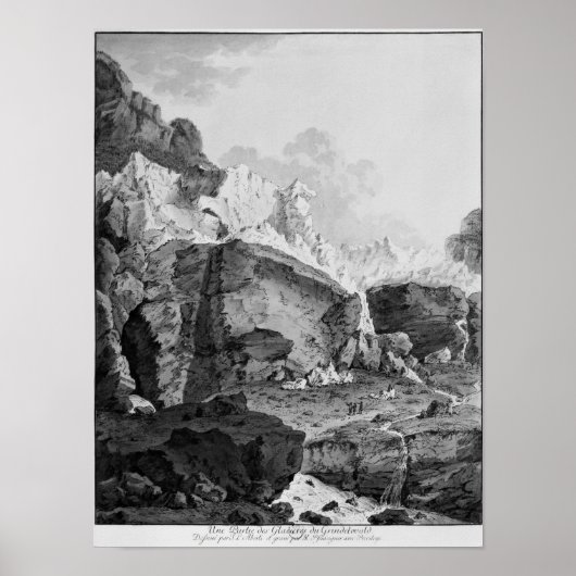 Gletscher von Grindelwald Poster (Vorne)