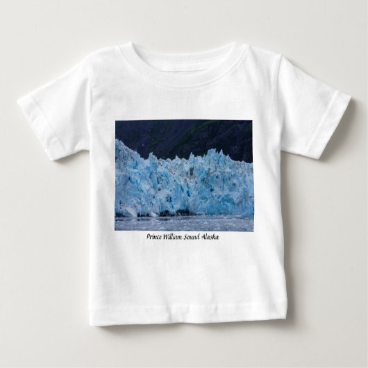Gletscher von Prince William Sound Alaska Baby T-shirt (Vorderseite)