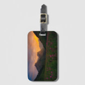 Gletscher-Wildblumen Gepäckanhänger (Vorderseite Vertikal)