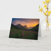 Gletscher-Wildblumen Karte (Gelbe Blume)