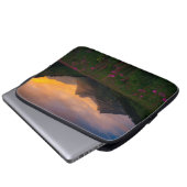 Gletscher-Wildblumen Laptopschutzhülle (Vorne Knopf)