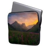 Gletscher-Wildblumen Laptopschutzhülle (Vorderseite Links)