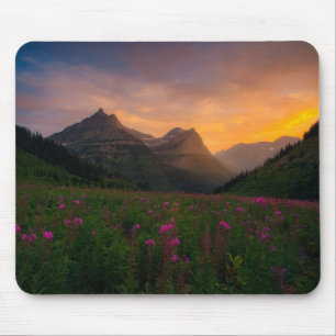 Gletscher-Wildblumen Mousepad